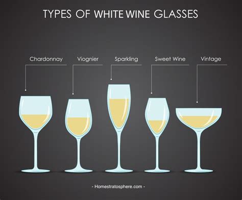 Different Types Of Wine Glasses Red Wine And Dessert Illustrated