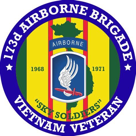 3 8 Inch 173rd Airborne Brigade Vietnam Veteran Decal