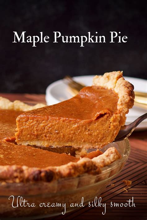 Maple Pumpkin Pie With Whipped Cream ~ No Evaporated Milk Recipe
