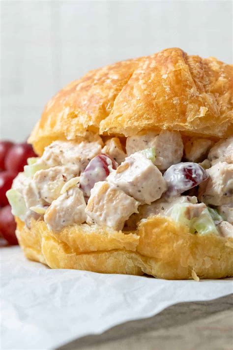 Chicken Salad Croissant Sandwiches For Two Zona Cooks