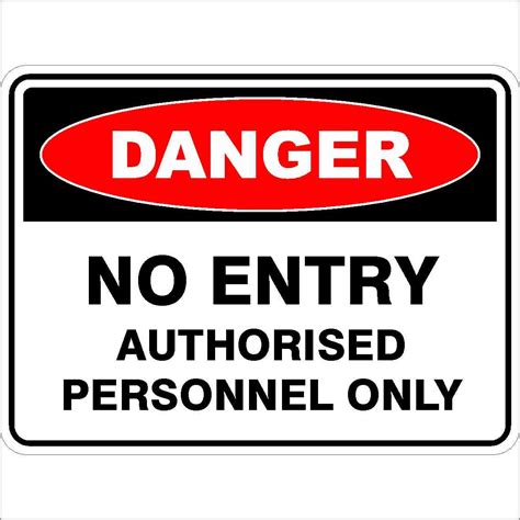 no entry authorised personnel only buy now discount safety signs australia