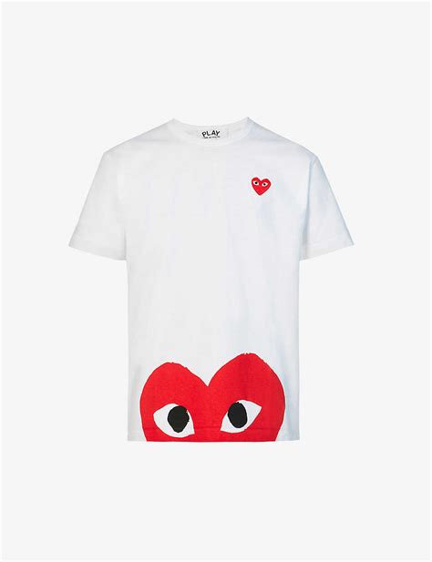 Comme Des Garcons Play Half Heart Logo T Shirt