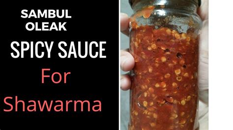 Sambal Oelek Spicy Sauce For Shawarma Youtube