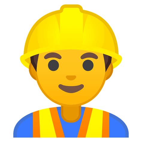 Man Construction Worker Emoji Clipart Free Download Transparent Png