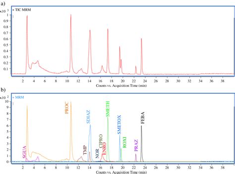 Chromatograms Obtained From Spiked Wellwater Total Ion Chromatogram