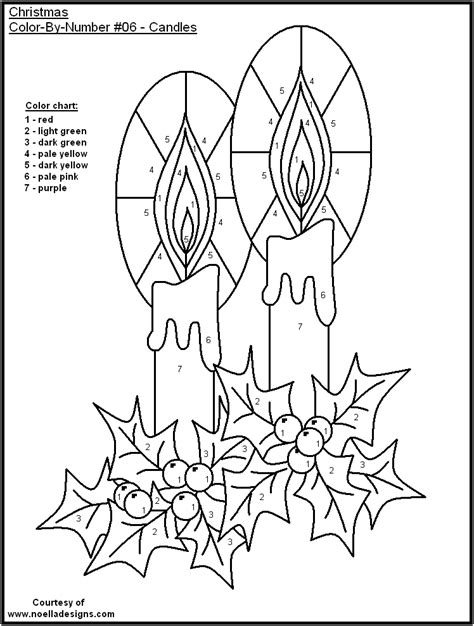 A fairly simple color by number that's so fun to do. Color By Number Christmas Pages - Coloring Home