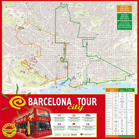 Dabei werden jeweils neun blocks zusammengefasst und der verkehr herumgeleitet. Red bus barcelona map - Karte von red bus von barcelona ...