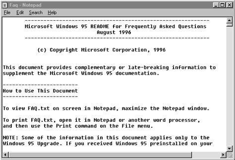 Windows 95 Module 2 Shortcut