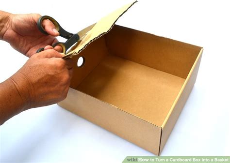 If your friend has a cardboard box with a different design, ask him/her to catalog trade it to you. How to Turn a Cardboard Box Into a Basket (with Pictures)