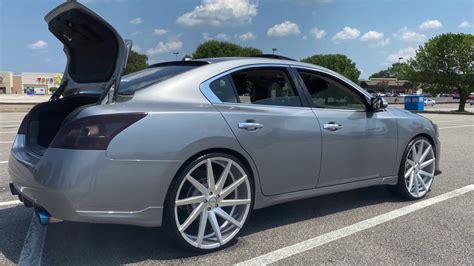 Nissan Maxima On 24 Vossin Wheels And Jl Audio And Tvs Youtube
