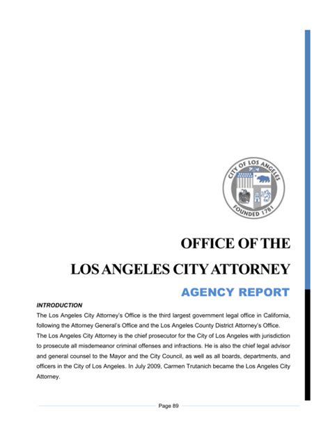 Overview Of The City Attorneys Office Inter