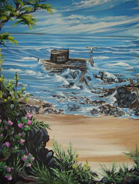 Ship Wreck Painting By Darlene Duguay