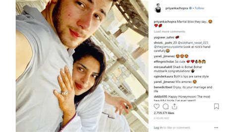 Priyanka Chopra And Nick Jonas In Marital Bliss 8 Days
