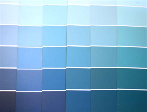 Beautiful Sample Paint 8 Different Shades Of Blue Paint