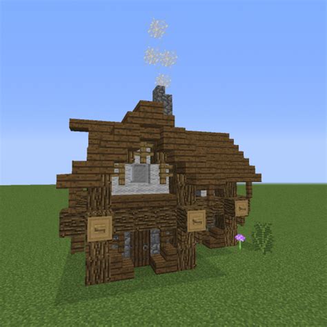 Find 10 ideas for cool minecraft houses to build in survival mode. Small Village Rustic House 3 - Blueprints for MineCraft ...