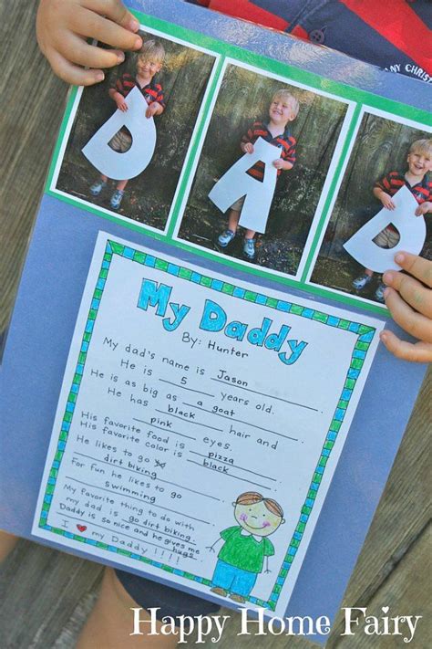 Simple diy gifts for kids to assemble.#fathersday #giftidea #giftsfordad #printable. 12 Easy Father's Day Crafts For Preschoolers To Make ...