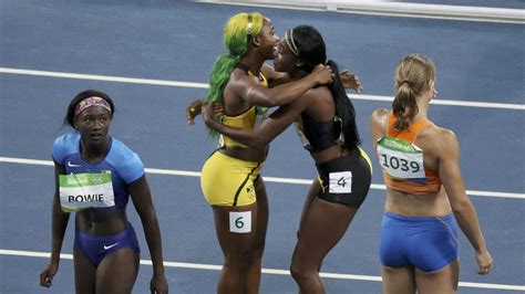 Born december 27, 1986) is a jamaican track and field sprinter who competes in the 60 metres, 100 metres and 200 metres.widely regarded as one of the greatest sprinters of all time, she became the fastest woman alive in 2021 after running 10.63 seconds in the 100 m in kingston. Olympics Rio 2016: Elaine Thompson stuns Shelly-Ann Fraser ...