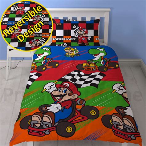 Official Nintendo Super Mario Bedding Duvet Cover Set Single Double