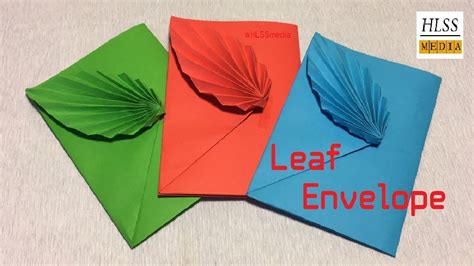 Origami Envelopes And Letter Folding How To Make Leaf Envelope With Paper