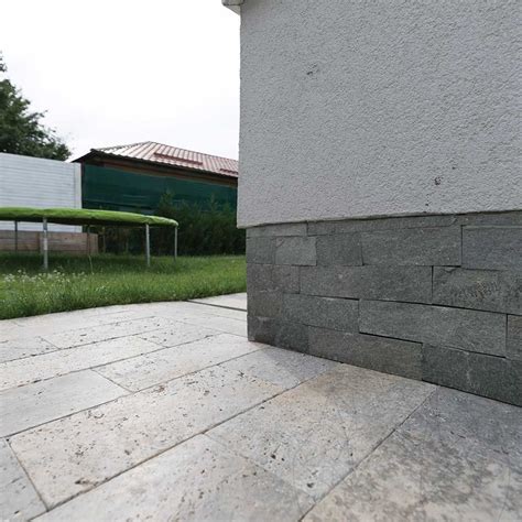 Természetes kő burkolat modern dekoráció Kavala Slate Riven 10 cm x