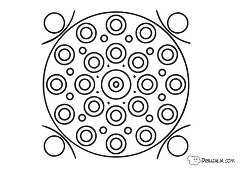 Mandala Circulos Dibujo 75 Dibujalia Dibujos Para Colorear Y