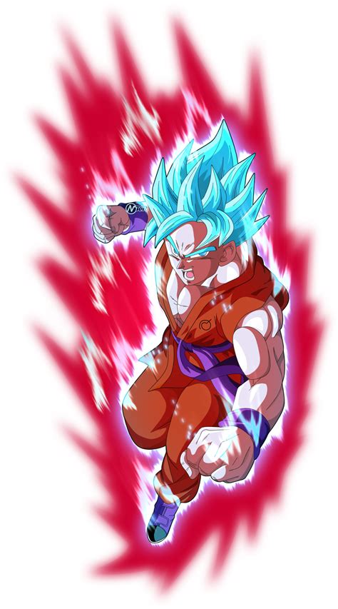 Goku Super Saiyan Blue Kaio Ken X10 By Naironkr On Deviantart