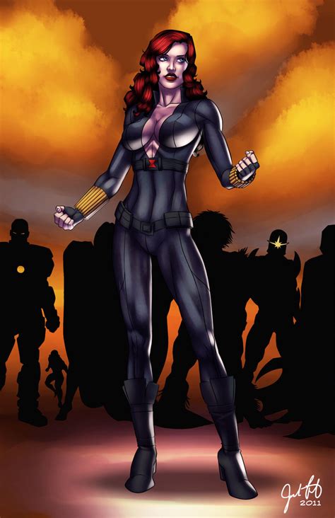 Black Widow By Josfouts On Deviantart Black Widow Marvel Black