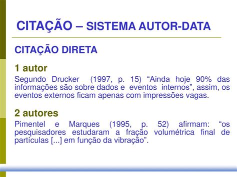 Segundo A Associação Brasileira De Normas Técnicas Abnt Uma Citação