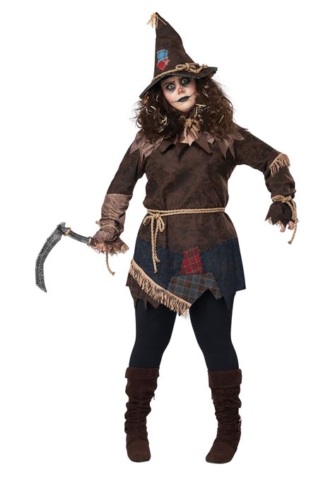 Scary Crow Girls Evil Scarecrow Costume Ubicaciondepersonascdmxgobmx