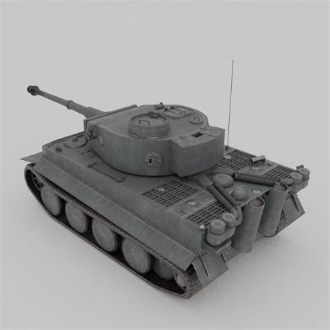 3d Model Tiger Ausf H1 Heavy Tank Vr Ar Low Poly Cgtrader