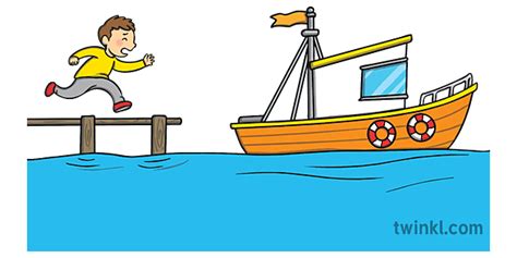 Miss The Boat Idiom Australian English Literacy Ks1 Illustration Twinkl