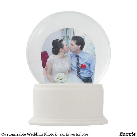 Favorite Wedding Day Photo Snow Globe Photo Snow Globes