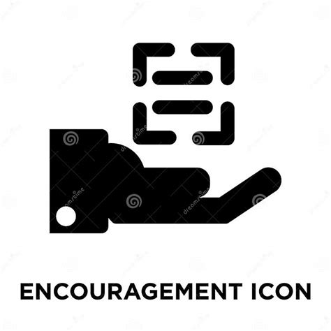 Encouragement Icon Vector Isolated On White Background Logo Con Stock