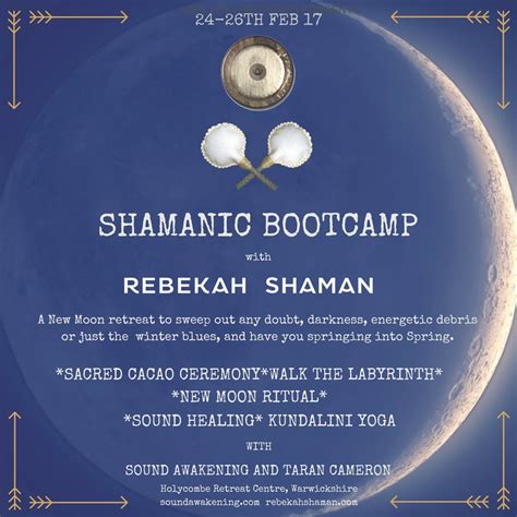 New Moon Shamanic Boot Camp With Rebekah Shaman — Gong Bath And Sound