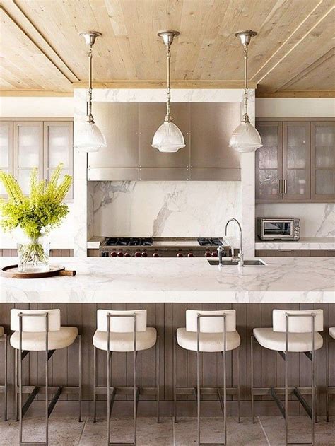 58 Most Stunning Modern Marble Kitchen 6 Kitchendecorpad Kitchen