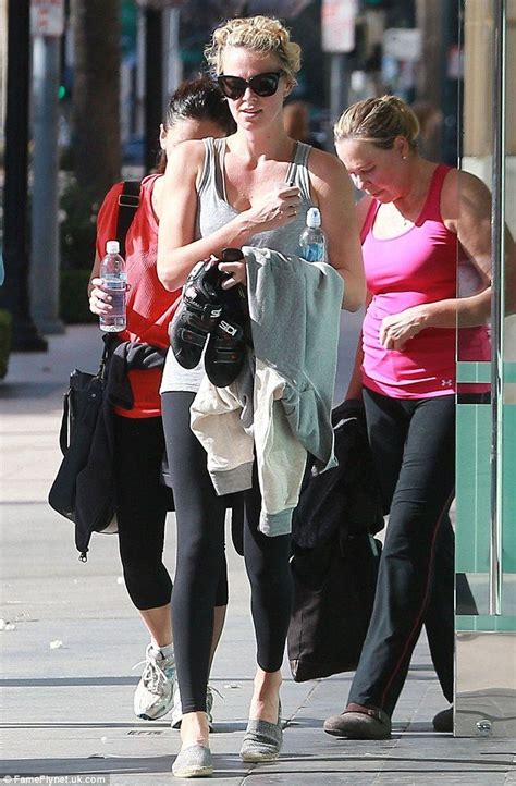 Charlize Theron Takes Gym Class With Her Mother Gerda Charlize Theron Charlize Theron Photos