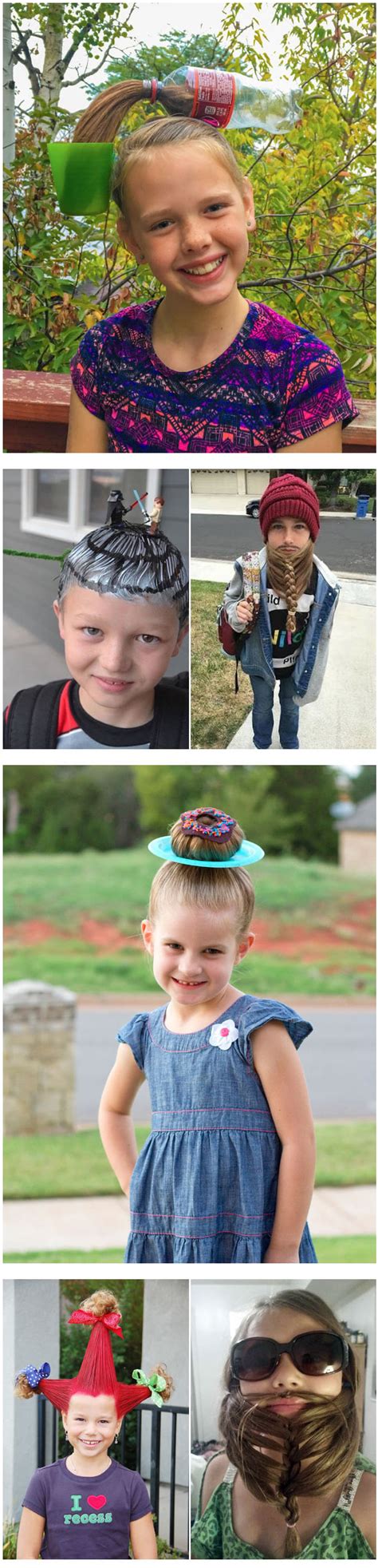 Long hair crazy hair styles are a little more involved. These Creative Parents Knocked It Out Of The Park On ...
