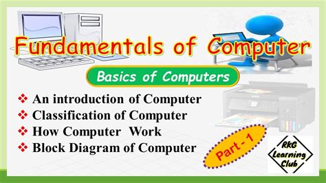 Fundamentals Of Computer What Is Computer Classification Of
