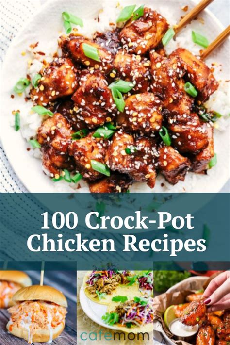 3 whole chicken breasts, halved 1/4 cup dry white wine or chicken broth 1 can cream of 1. 100 Delicious Ways to Cook Chicken in a Crock-Pot ...