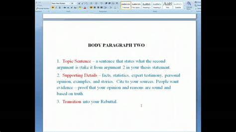Each of these terms has a different meaning. The Six Parts of the Argumentative Research Paper - YouTube