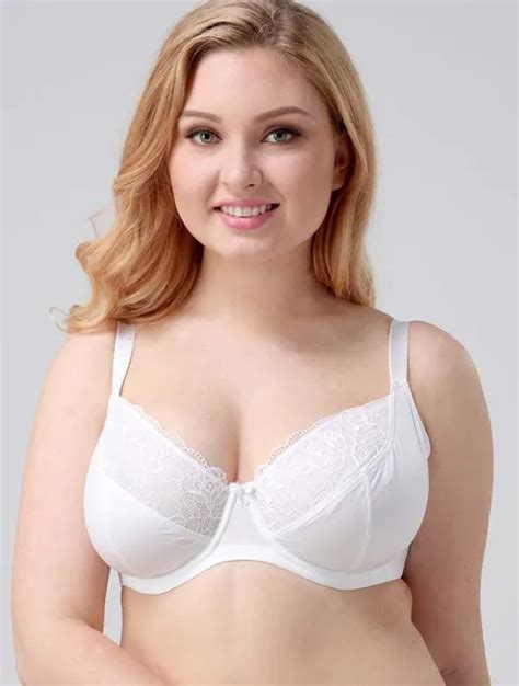 lace bra white bra plus size 36 38 40 42 44 46 48 50 c d dd e cup bras for women top lingerie