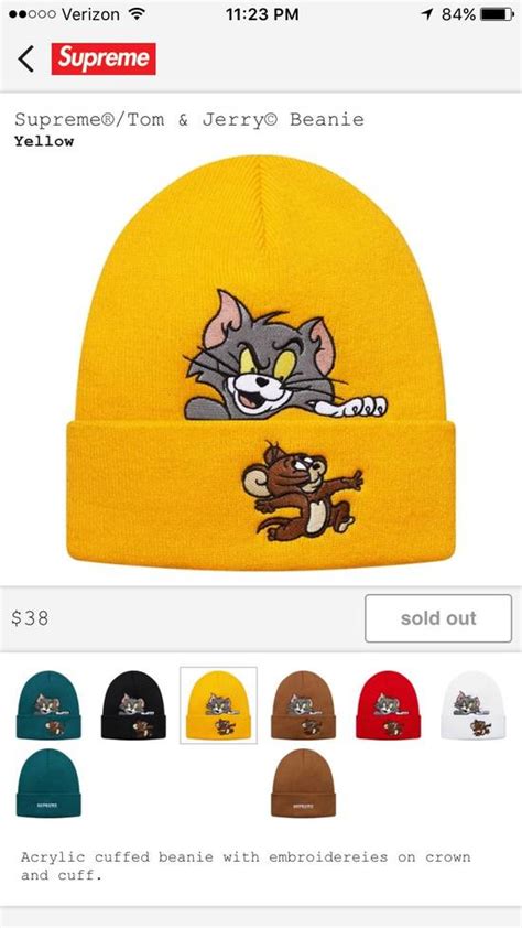 Supreme Tom And Jerry Beanie Grailed