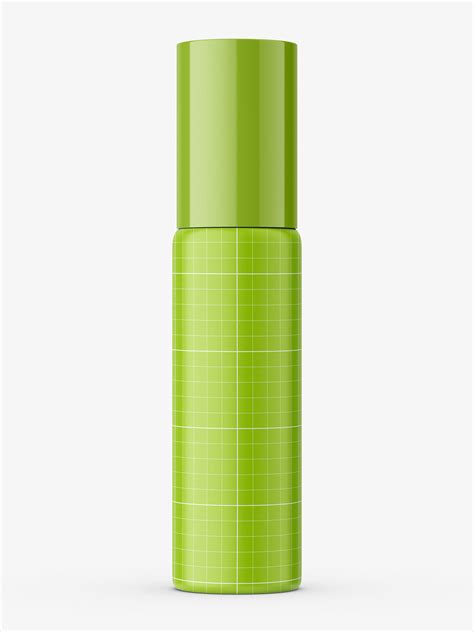 Download Small roll-on bottle mockup / blue - Smarty Mockups