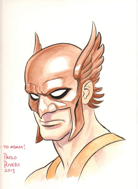 Hawkman Paolo Rivera In Adam Harriss Dc Characters Comic Art