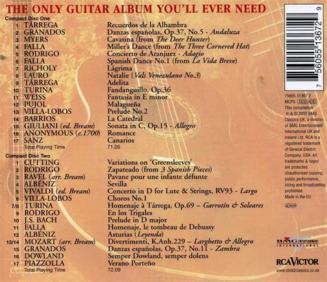 Classicalguitar Va The Only Guitar Album Youll Ever Need 2000