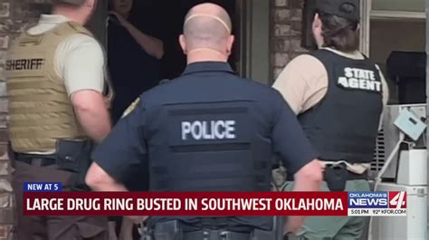 Over 30 Arrested After Early Morning Drug Trafficking Bust In Caddo County Oklahoma City