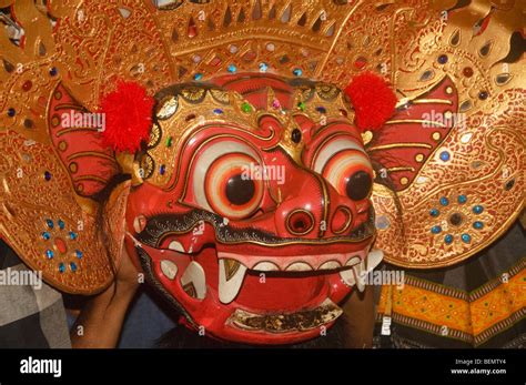 Performer At A Barong And Kris Dance In Bali Indonesia Stock Photo Alamy