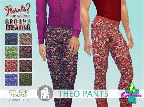 Simmiev Ffsg Theo Capri Pants The Sims 4 Catalog