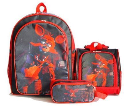 Mochila Foxy Five Night Costas Freddy Lanch Estojo School Bag Mochilas Magazine Luiza