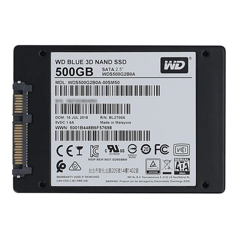 Wd Ssd Blue 500gb Sata Wds500g2b0a 3d Nand